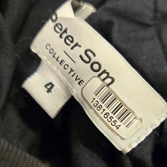 Peter Som Flutter Sleeve Black Babydoll Dress size 4 - Picture 9 of 10